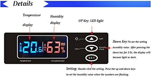 TECHTONGDA Dehumidifying Dry Cabinet Box, Electronic Dry Cabinet for Camera Lens and Electronic Equipment Storage, Temperature Humidity LED Dual Screen, 30/50/80/100L (50L 4 Tiers) - Image 3
