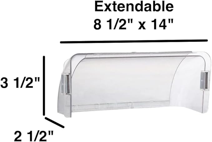Hartford Ventilation Air Vent Deflector - Heavy Duty Unbreakable Plastic with Magnet Secure Design - Easy Adjust Between 8”-14” - Vent Deflector for Air Conditioning/Heat/AC/Under Furniture (1) - Image 2