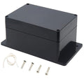 Junction Box, Zulkit Project Box Waterproof Dustproof IP65 ABS Universal Electrical Boxes Enclosure with Fixed Ear Black 6.30 x 4.33 x 3.54 inch (160 x 110 x 90 mm)(Pack of 1) by Zulkit
