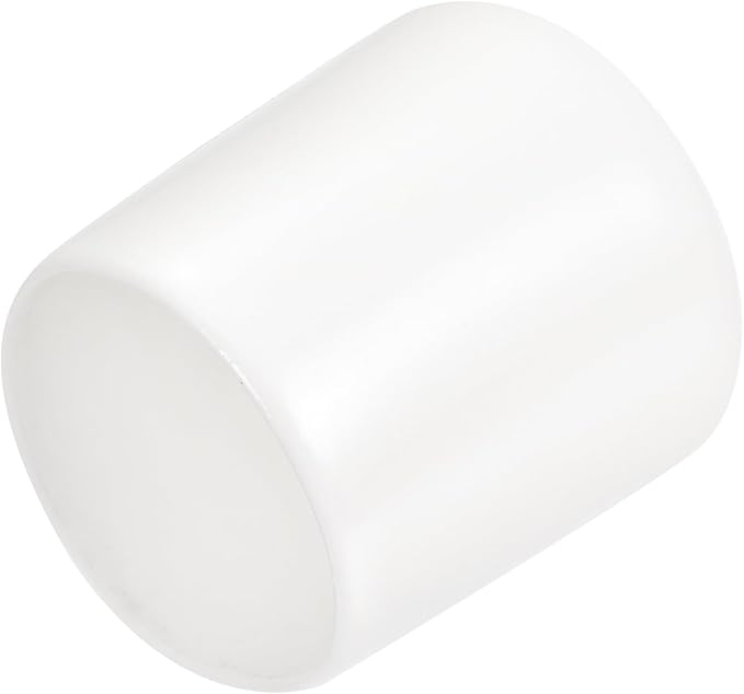 uxcell 20pcs Rubber End Caps 24mm ID Vinyl Round End Cap Cover Screw Thread Protectors White by uxcell
