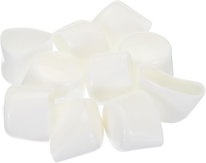 uxcell 20pcs Rubber End Caps 29mm ID Vinyl Round Tube Bolt Cap Cover Screw Thread Protectors White - Image 4