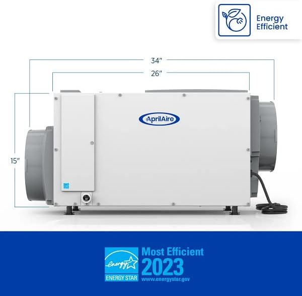 AprilAire E100 Pro Dehumidifier Bundle - 100 Pint Whole House Dehumidifier - Full Complete Kit - Crawl Spaces, Basements, Whole Homes, Commercial up to 5,500 sq. ft - 5 Year Warranty Included - Image 5