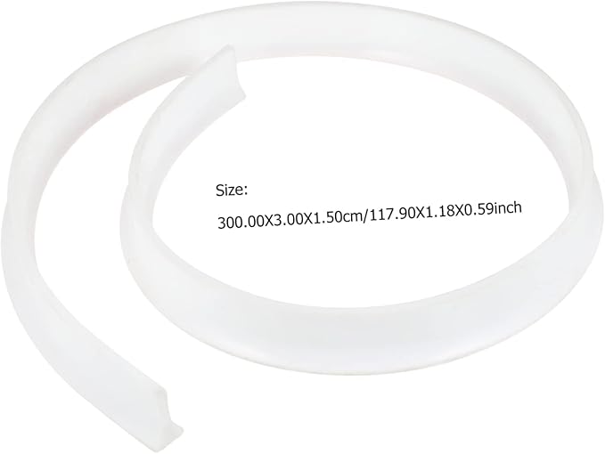 3m Toilet Water Retaining Strip Self-adhesive Silicone Baffle for Bathroom Countertops Flexible Design Easy Sinks and Showers - Image 9