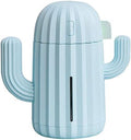 Mini Humidifier Single Room Humidifiers with Night Light Portable Cactus Air humidifier for for Yoga, Office, spa, Bedroom，Baby Room，Silica Gel Diffuser for tap Water only (Blue) by YINGJEE