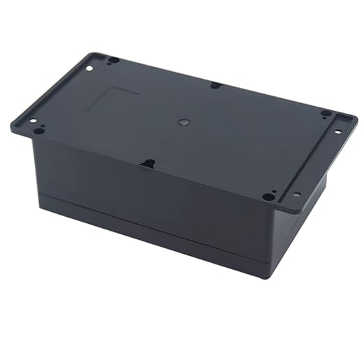 Junction Box, Zulkit Project Box Waterproof Dustproof IP65 ABS Universal Electrical Boxes Enclosure with Fixed Ear Black 9.06 x 5.91 x 3.35 inch (230 x 150 x 85 mm)(Pack of 1) - Image 3