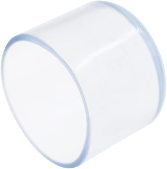 Round Chair Leg Caps,PVC Furniture Feet Covers,TTZEZE Transparent Round Floor Protectors,Clear Table Feet Covers Preventing Plastic Chair Leg Covers Scratches and Noise 32mm/1.26'', 12 - Image 3