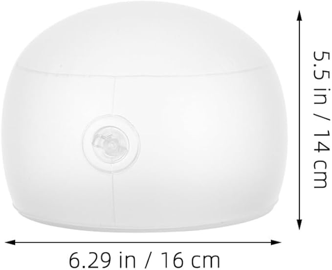 Inflatable Hat Rack Baseball Cap Display Stand 2Pcs Hat Shaper Mold with Air Valve White Frosted Plastic Closet Organization in Home - Image 2