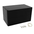 LeMotech Project Box ABS Plastic Junction Box IP65 Waterproof Hobby Box Electrical Boxes Universal Enclosure for Electronic Black 7.7X 4.6X 4.3 inch(200x120x113mm)（Pack of 1 by LeMotech
