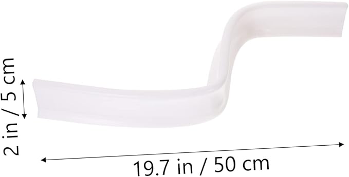 Tofficu Water Absorber for Bathroom Sink Drain Strip Shower Baffle Peel and Stick Shower Guard - Image 2