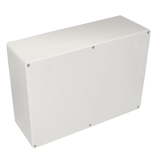 Project Box IP65 Waterproof Junction Box ABS Plastic Electrical Boxes DIY Electronic Project Case Power Enclosure White 11.42x8.27x3.94 inch (290 x 210 x100 mm) by Raculety