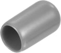 uxcell 20pcs Rubber End Caps Protective Caps 8.5mm ID Vinyl PVC Round Tube Bolt Cap Cover Screw Thread Protectors, Light Grey by uxcell