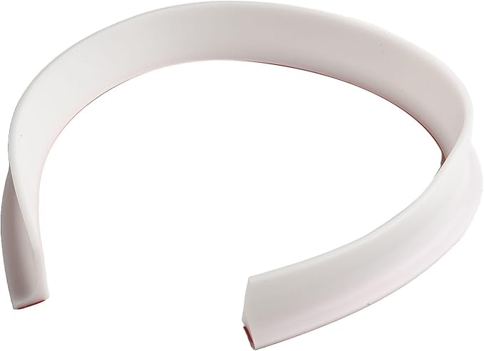 Shower Water Retention Strip - Silicone Multi-Color Water Containment - Fits Various Shower Areas for Bathroom Use(White 50cm) by Unknown