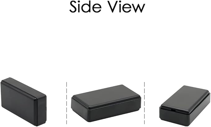 LeMotech Project Box 10 Pieces ABS Plastic Electrical Project Case Small Junction Box for Electronics Black 2.0 x1.1 x0.6 inch (50 x 28 x 15 mm) - Image 6