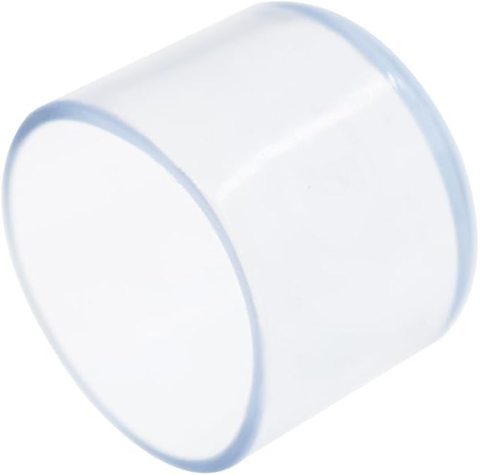 Round Chair Leg Caps,PVC Furniture Feet Covers,TTZEZE Transparent Round Floor Protectors,Clear Table Feet Covers Preventing Plastic Chair Leg Covers Scratches and Noise 30mm/1.18'', 24 - Image 3