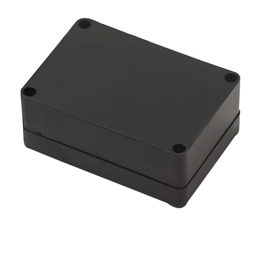 Junction Box, Zulkit Project Box IP65 Waterproof Outdoor Box ABS Plastic Electrical Boxes Electronic Enclosure Black 3.27 x 2.28 x 1.30(Pack of 4) - Image 3