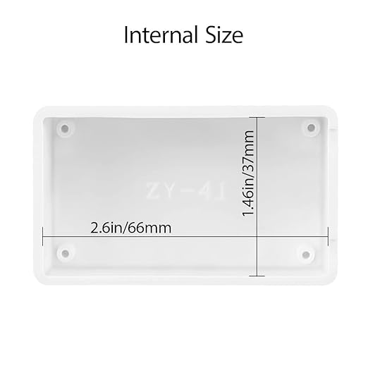 LeMotech Project Box 10 Pieces ABS Plastic Electrical Project Case Small Junction Box for Electronics White 2.83 x 1.65 x 0.91 inch (72x 42x 23 mm) - Image 5