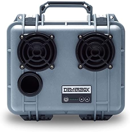 DemerBox: Waterproof, Portable, and Rugged Outdoor Bluetooth Speakers. Loud Sound, Deep Bass, 40+ hr Battery Life, Dry Box + USB Charging, Multi-Pairing Party Mode. Built to Last (Jetport Silver, DB2) by DemerBox