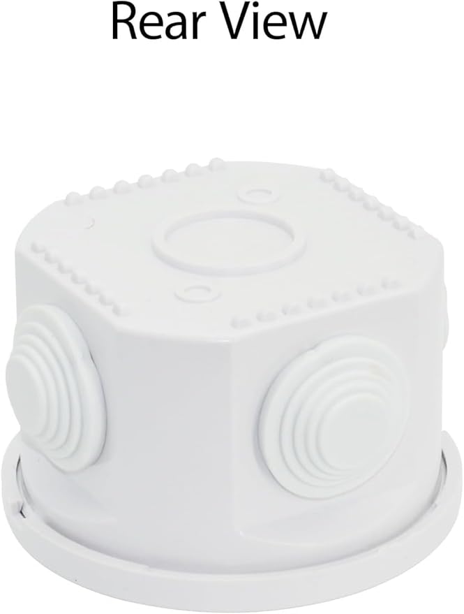 LeMotech Junction Box, ABS Plastic IP55 Water Resistant and Dustproof, Universal Electrical Enclosure, Outdoor and Indoor Project Box D3.1 x H2.4 inch (D80 x H60 mm) (Pack of 2) - Image 7
