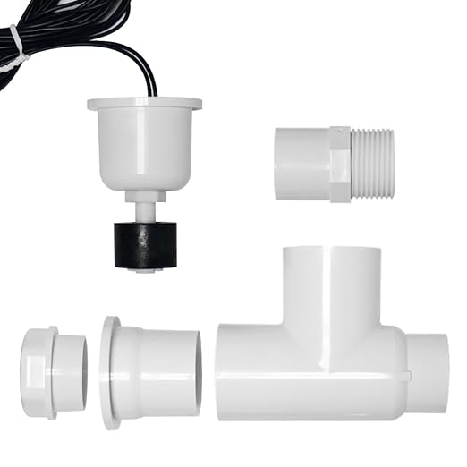 White Color SS1 Float Switch for HVAC Condensate Overflow Safety Sensor Accessories with 3/4 Adaptor - Image 4