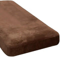 H.VERSAILTEX Velvet Stretch Individual Chaise Cover Sectional Couch Covers for L Shaped Sofa Both Left/Right Furniture Protector Seat Cushion Sofa Cover (1 Piece Chaise Cover, Caramel) by HVERSAILTEX
