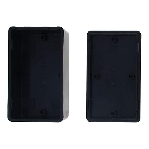 Fielect 5pcs Electronic Junction Box ABS Plastic Junction Project Box Enclosure Circuit Board Small Box 4.29 x 2.52 x 1.42 inch Black - Image 7