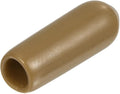 uxcell 20pcs Rubber End Caps 4mm(3/16") ID Vinyl PVC Round Tube Bolt Cap Cover Screw Thread Protectors Light Brown by uxcell