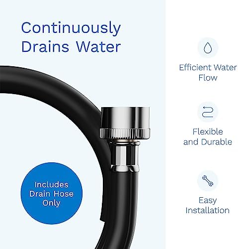 hOmeLabs Dehumidifier Drain Hose, ¾ Inch Connection, 5’, 5 Feet, Flexible PVC, Black - Image 5