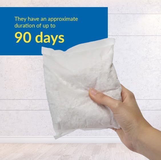 HUMYDRY Moisture Absorbers Refills for 8.8 Oz Dehumidifier, 18 Count, 6 Packs of 3 Humidity Absorber Bags, Pre Measured Non Electric Refill Bags for Closets Bathroom and Small Enclosed Spaces - Image 5