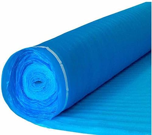 AMERIQUE 800SQFT 4TH Generation Blue 1.5MM Thick Flooring Underlayment Padding 3-in-1 Heavy Duty Foam with Tape & Vapor Barrier - Image 2