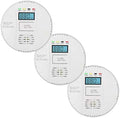 Combination Gas and Carbon Monoxide Detector Plug-in | CO Alarm & Natural Gas Combustible Detector | Digital Display, Battery Backup, Easy Install | for Home Kitchen Safety Monitoring (3Pack) by Vzmcov
