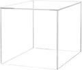 7 Inch Clear Acrylic Display Box with One Open Side No Lid Versatile Square Merchandise Storage Bin or Retail Product Riser No Assembly by Marketing Holders by MarketingHolders