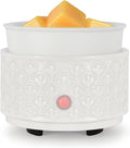 kobodon Ceramic Wax Melt Warmer - 3-in-1Electric Wax Warmer-Fragrance Candle Burner for Scented Wax Tarts and Essential Oils - Wax Melts as Gifts for Moms Grandma Women Girls（White）… by Kobodon