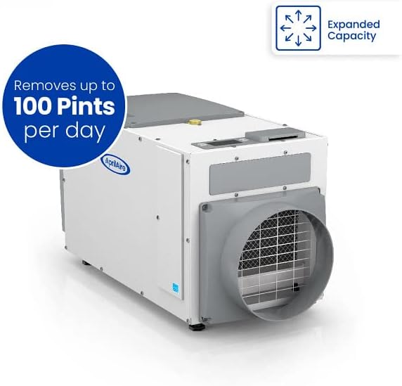 AprilAire E100 Pro Dehumidifier Bundle - 100 Pint Whole House Dehumidifier - Full Complete Kit - Crawl Spaces, Basements, Whole Homes, Commercial up to 5,500 sq. ft - 5 Year Warranty Included - Image 6