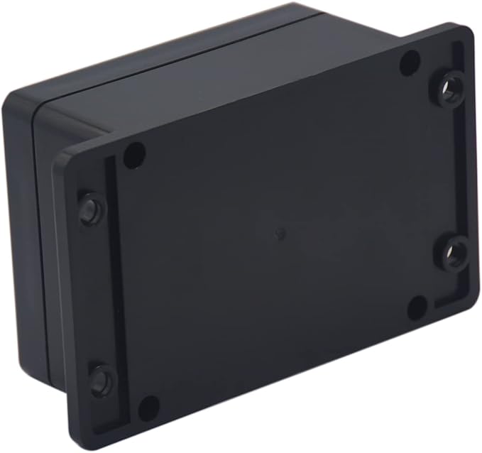 2 Pack Project Box IP65 Waterproof Junction Box ABS Plastic Black Electrical Boxes DIY Electronic Project Case Power Enclosure with Fixed Ear 4.53 x 3.54 x 2.17 inch (115x90x55mm) - Image 7