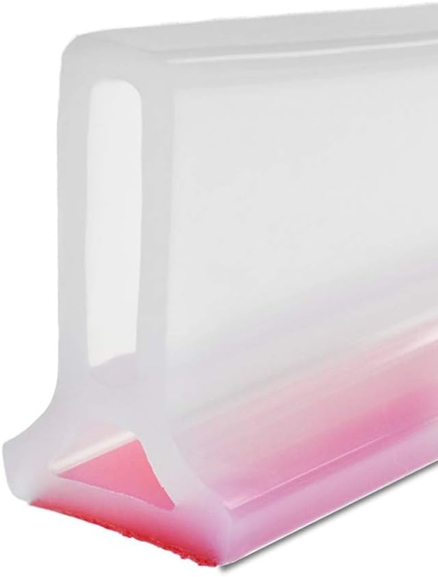 Duzzy 39 Inch Shower Threshold Water Dam, Shower Water Guard to Keep Water in Shower, Shower Water Stopper Dry and Wet Separation Suitable for Bathroom and Kitchen (Clear) by Duzzy