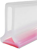Duzzy 67 Inch Shower Threshold Water Dam, Shower Water Guard to Keep Water in Shower, Shower Water Stopper Dry and Wet Separation Suitable for Bathroom and Kitchen (Clear) by Duzzy