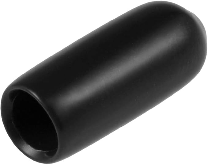 uxcell 20pcs Rubber End Caps 4.5mm ID Vinyl Round Tube Bolt Cap Cover Thread Protectors Black by uxcell