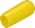 uxcell 20pcs Rubber End Caps 5mm(3/16") ID Vinyl PVC Round Tube Bolt Cap Cover Screw Thread Protectors Yellow by uxcell