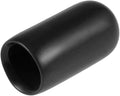 uxcell 20pcs Rubber End Caps 1/4"(6mm) ID Vinyl Round Tube Bolt Cap Cover Thread Protectors Black by uxcell