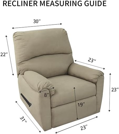 PureFit 100% Dual Waterproof Recliner Cover, Waterproof Couch Cover for Recliner - Stretch Non Slip Fleece Sofa Covers Washable, Leakproof Furniture Protector for Kids, Pets, Dog (Recliner, Chocolate) - Image 6