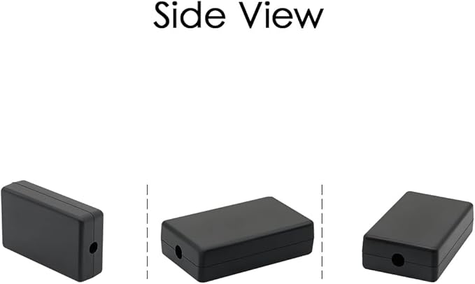 LeMotech 5Pcs ABS Plastic Electrical Project Case Power Junction Box, Project Box Black 2.4 x 1.4 x 0.7 inch (60 x 36 x 17 mm) - Image 6