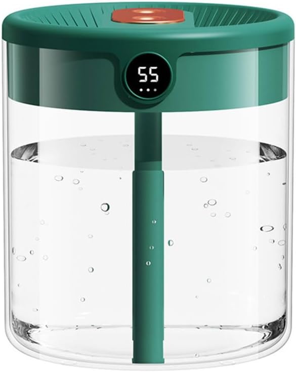 Smart Humidifier, Double Nozzle Cool Mist Humidifier with Night Light, 2L Top Fill Air Humidificador for Home Bedroom Office by Mioyoow