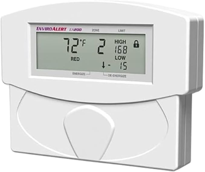 Winland EA400-12 EnviroAlert Environment Monitoring Device, 2-Gang Box/Surface Mount, 12 Volt DC, 200 Milliampere, 4-SPDT Relay Alarm Output, Tamper Proof Lock Setting by Unknown
