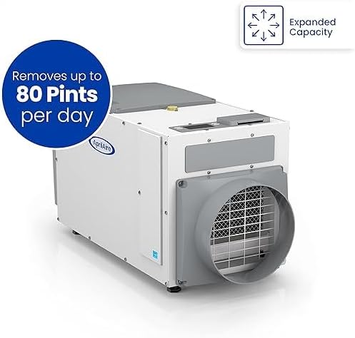 AprilAire E080 Pro Dehumidifier Bundle - 80 Pint Whole House Dehumidifier - Full Complete Kit - Crawl Spaces, Basements, Whole Homes, Commercial up to 4,400 sq. ft - 5 Year Warranty Included - Image 8