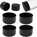 2-1/2" (62.5mm) Silicone Chair Leg Floor Protectors, Rubber Chair Leg Caps, Non-Slip Furniture Pads Round Chair Feet Covers End Caps for Hardwood Floors, Patio & Table Foots, Black (4PCS) by EASYEAH