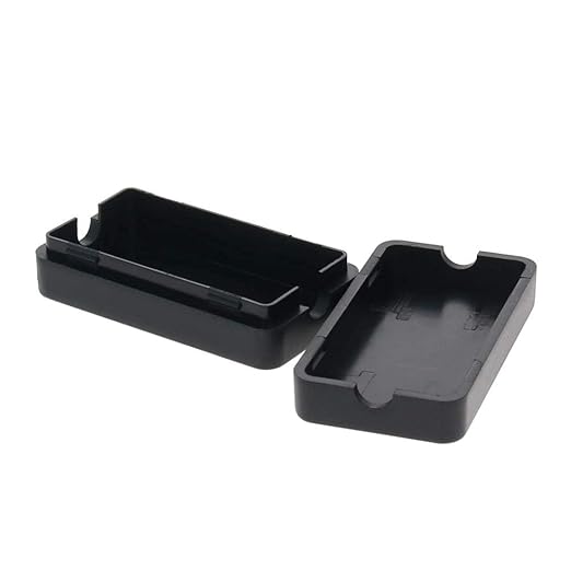 Fielect 10Pcs Dustproof Electronic Junction Box Plastic Enclosure Project Box for Electronic Projects ABS Black 1.89 x 1.02 x 0.61 inch - Image 6