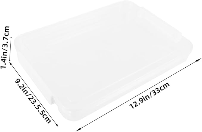 Flat Transparent File Storage Box Business Certificate Organizer for Travel Art Supplies Storage Organizer for Keeps Documents Dry and Safe - Image 2