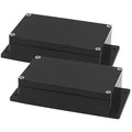 Zulkit Junction Box ABS Plastic Dustproof Waterproof IP65 Universal Electrical Boxes Project Enclosure with Fixed Ear Black 7.87 x 4.72 x 2.2 Inch (200 x 120 x 56 mm)(Pack of 2) by Zulkit