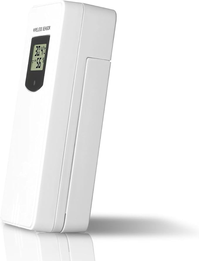 Digital Indoor Outdoor Wireless Remote Sensor, Temperature and Humidity Meters, Sutible for Weather Station with Rain Gauge (3378R) - Image 6
