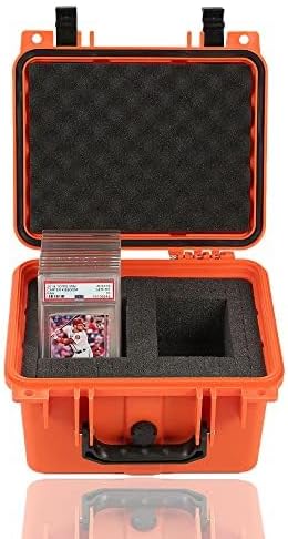 G-PLUS Graded Card Storage Box Compatible with BGS PSA SGC FGS Weatherproof Graded Sports Trading Cards(Small, Orange) - Image 9